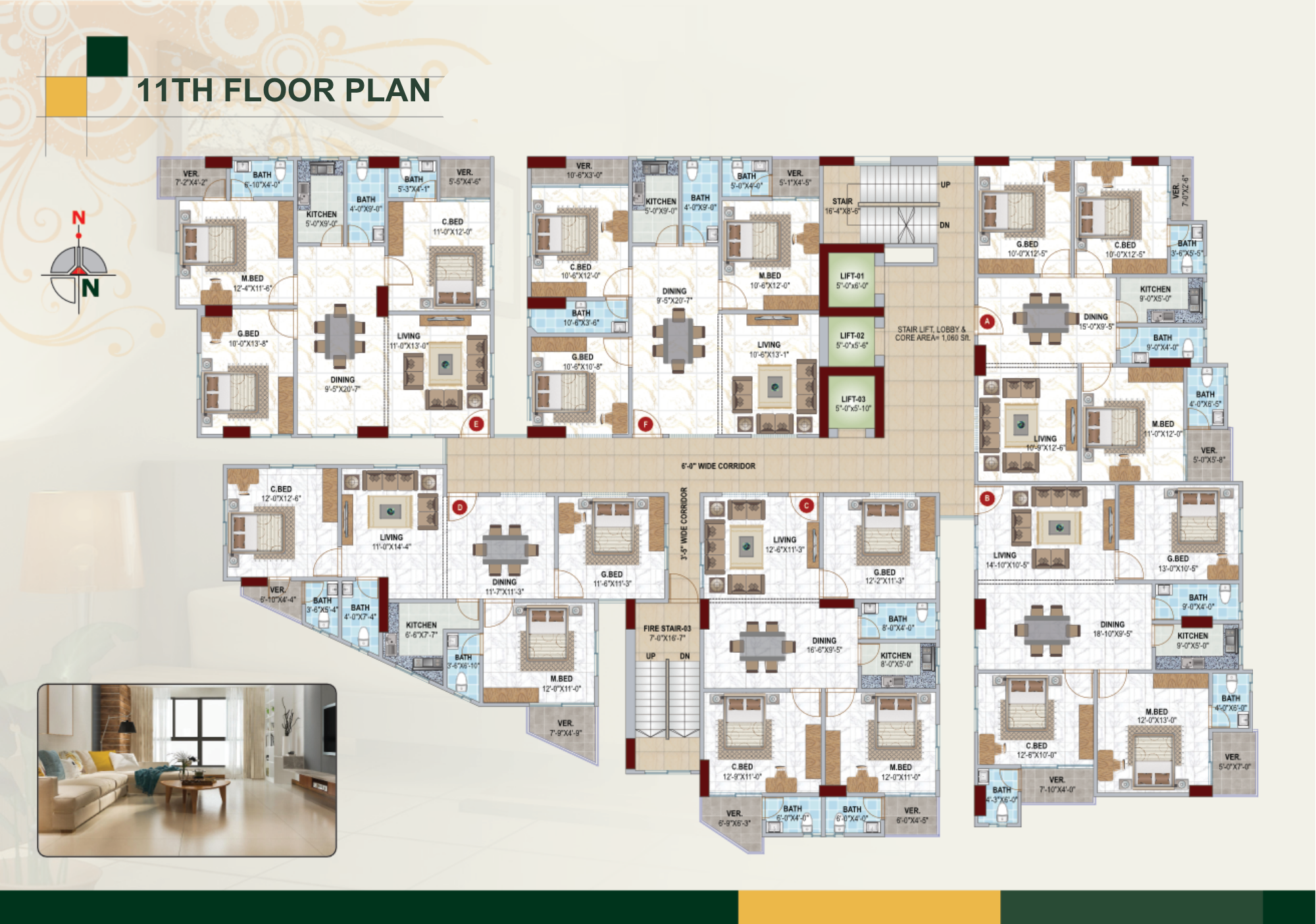 11th Floor Plan